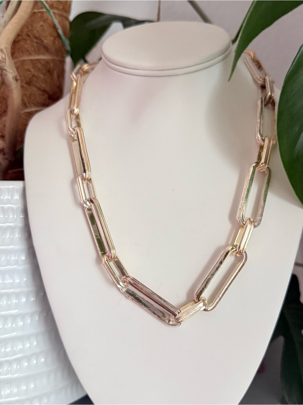 Jenny Bird Two Tone Large Paperclip Necklace